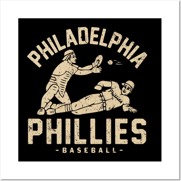 Philadelphia Phillies Retro 1 by Buck Tee Wall Art by Buck Tee